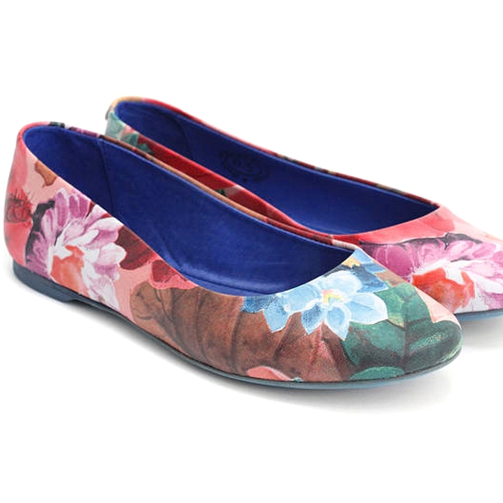 John Fluevog Blue Maui Ballet Flats - 11 Box Incl.
